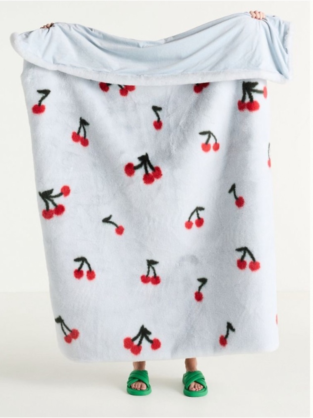 Anthropologie Icon Faux Fur Throw Blanket NWT